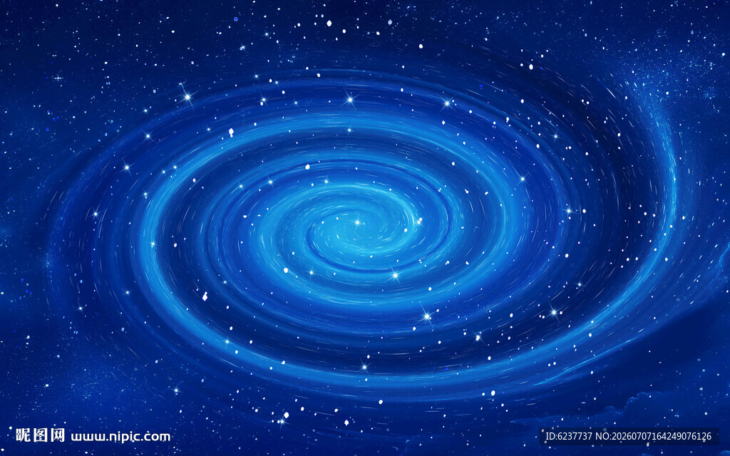 蓝色旋涡星空顶星空软膜灯箱