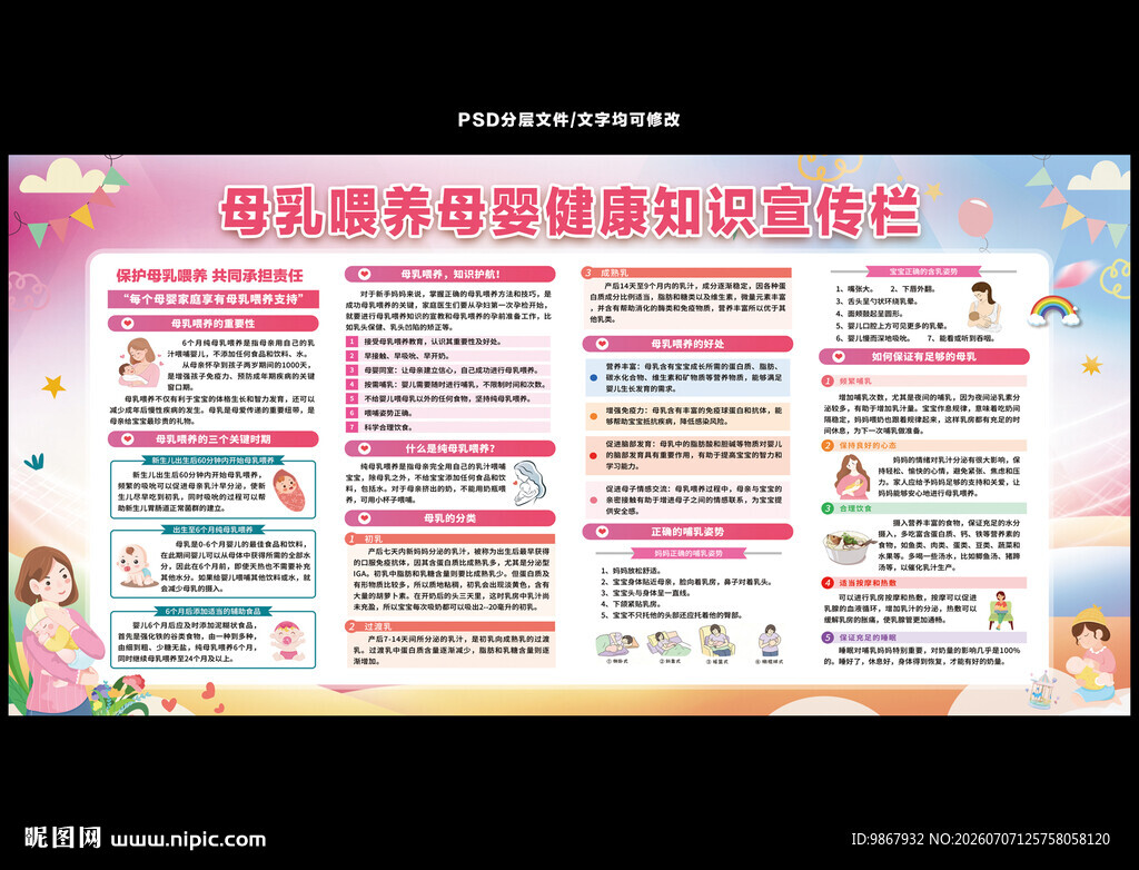 母乳喂养宣传栏