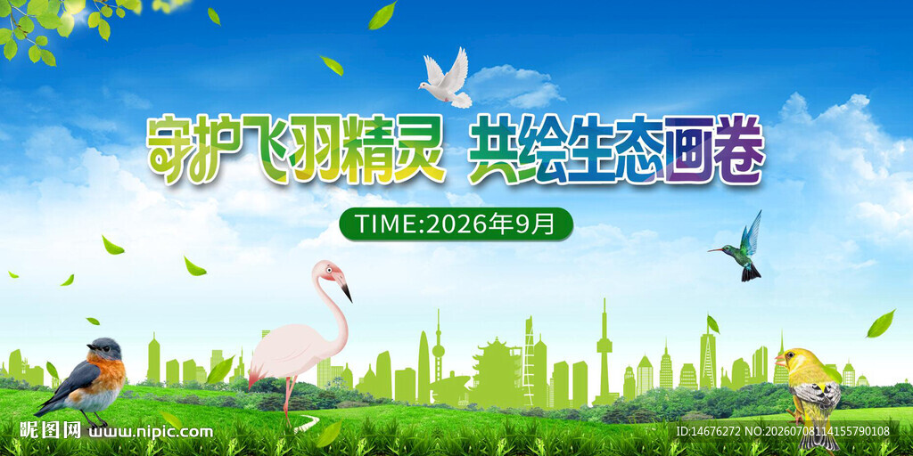 守护环境共建绿色家园爱鸟活动