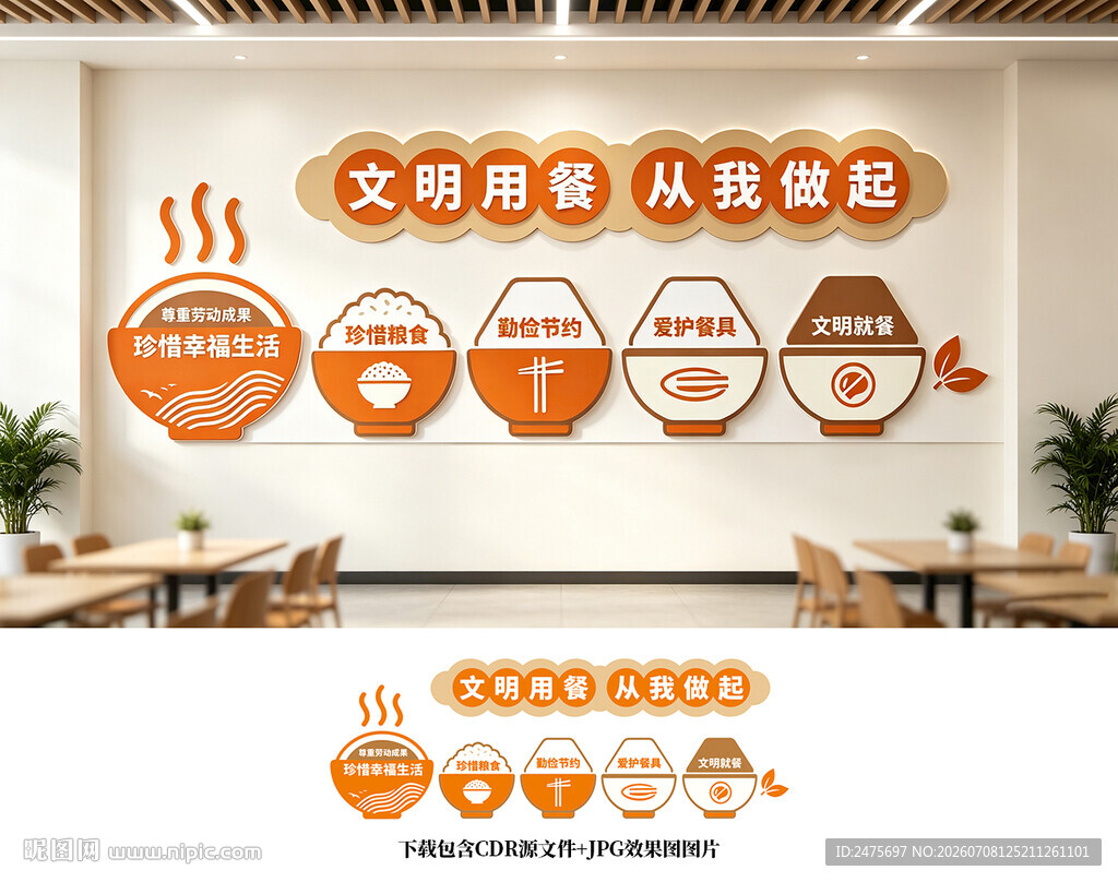 食堂文化墙