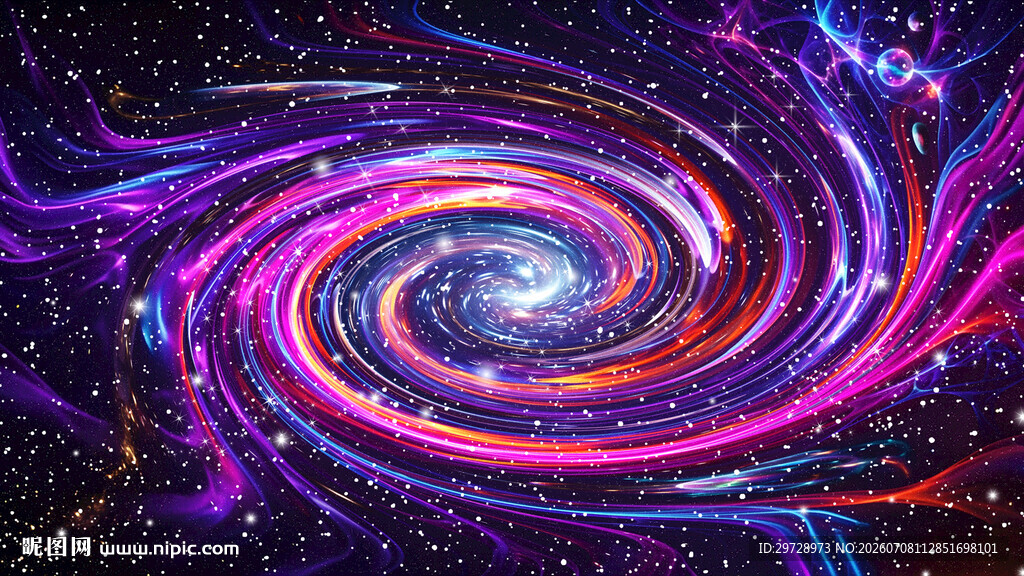 炫彩宇宙旋涡星空