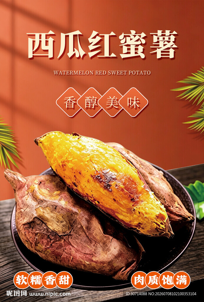西瓜红蜜薯