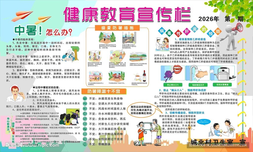 健康教育宣传栏海报