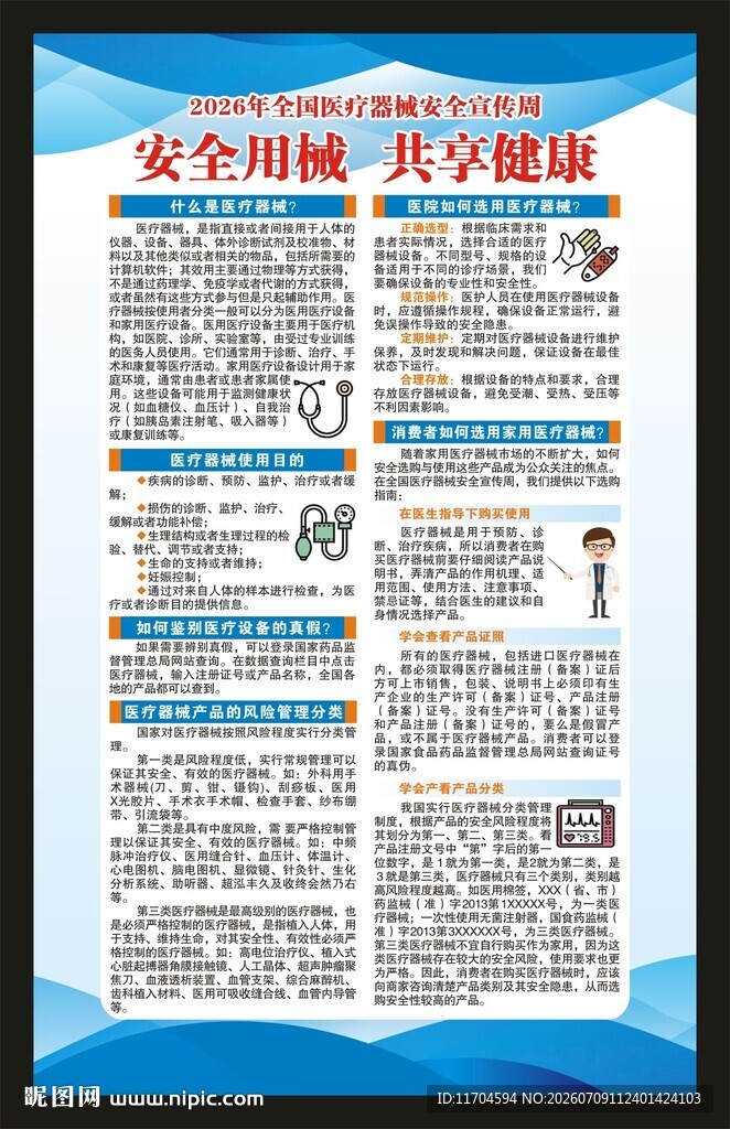 全国医疗器械安全宣传周海报
