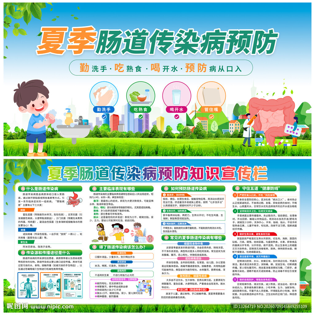 夏季肠道传染病预防