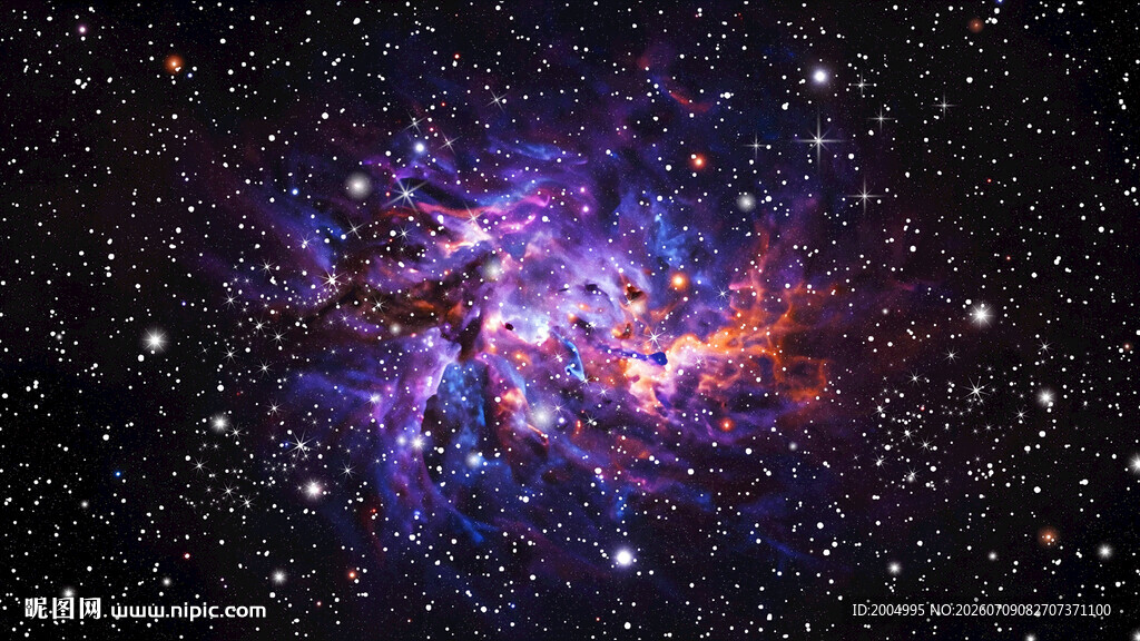 紫色唯美宇宙星空
