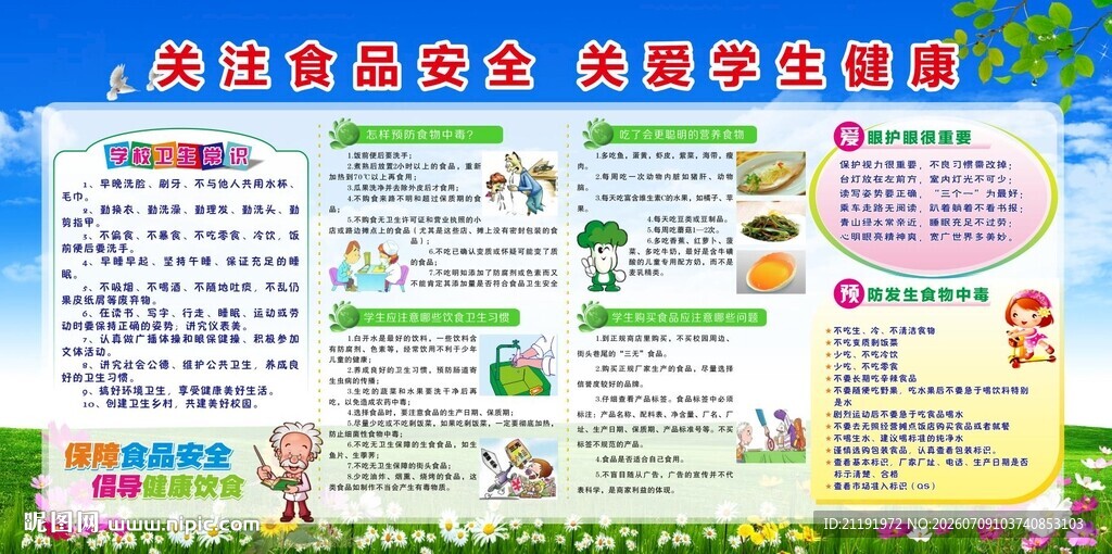 食品安全宣传栏