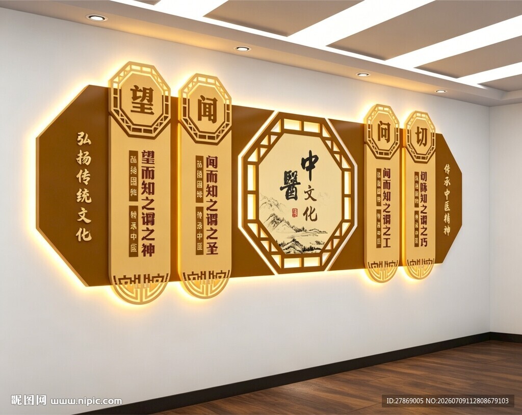 中医院文化墙展板