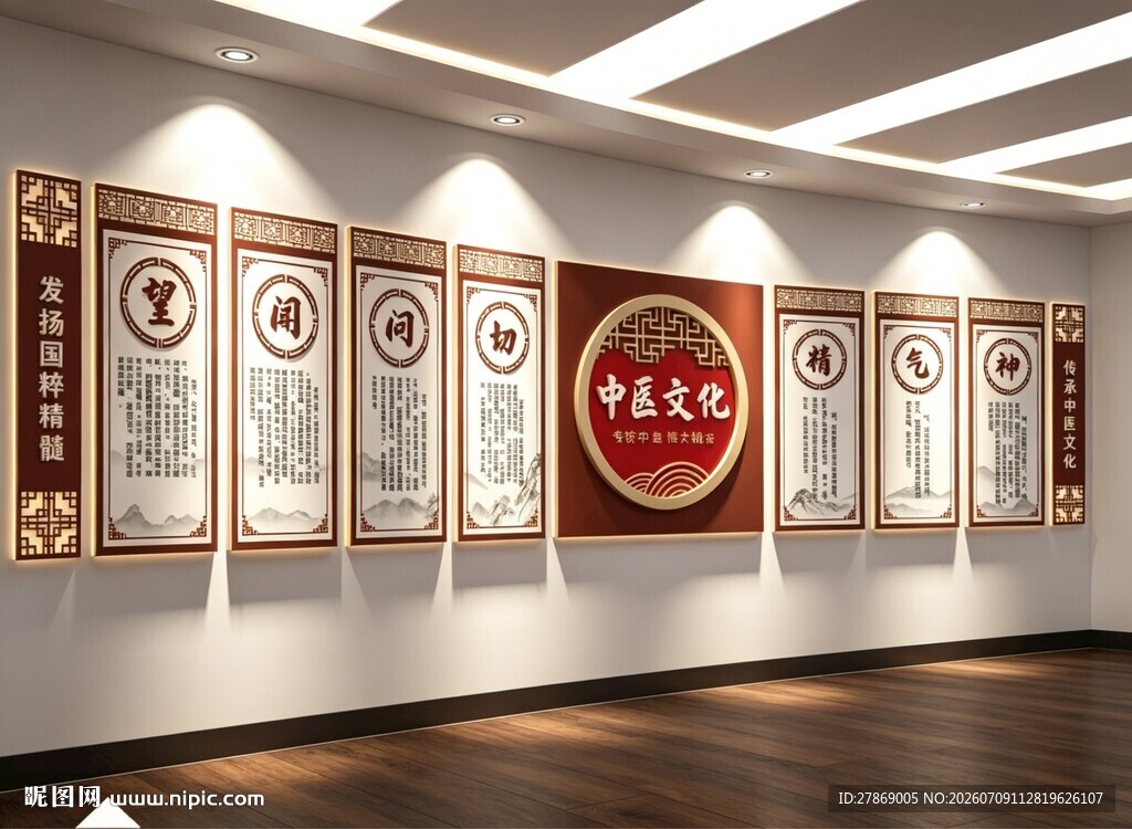 中医院文化墙展板