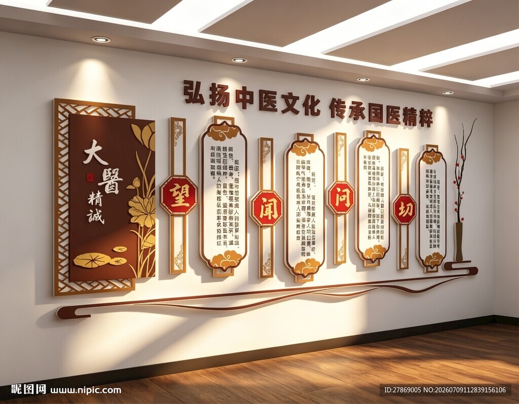 中医院文化墙展板