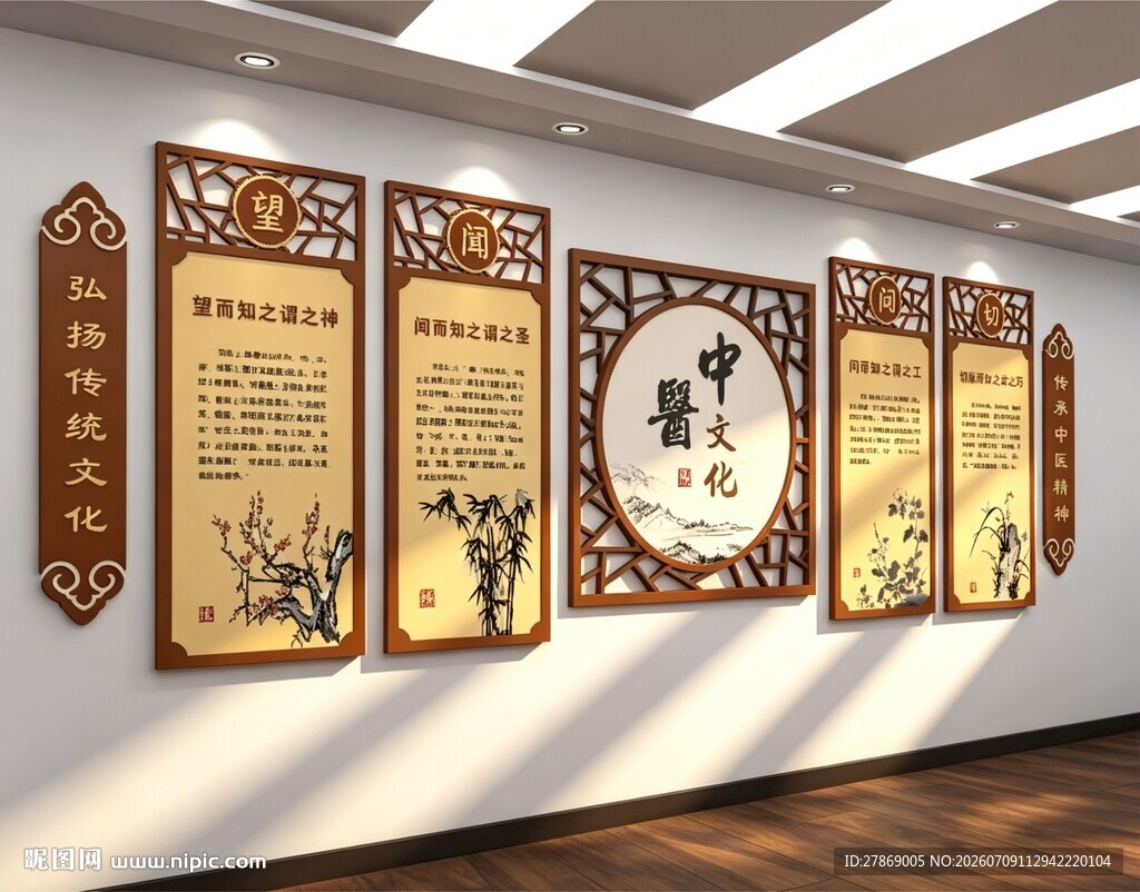 中医院文化墙展板