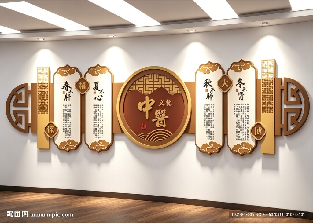 中医院文化墙展板