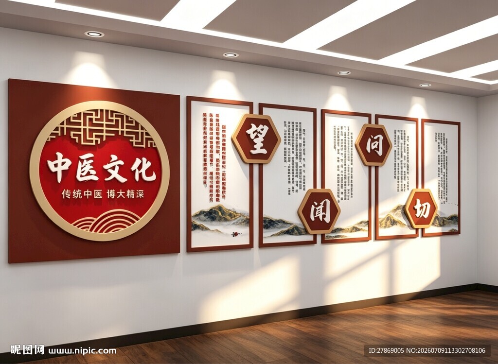 中医院文化墙展板