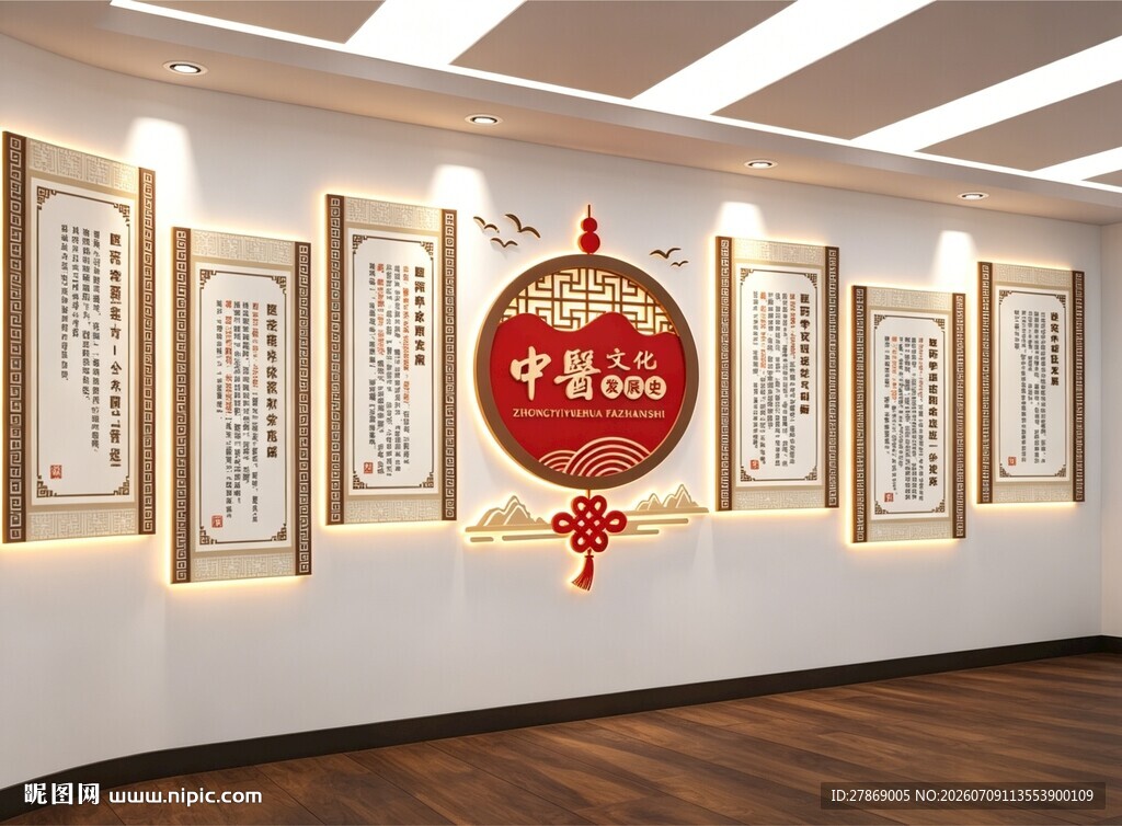 中医院文化墙展板