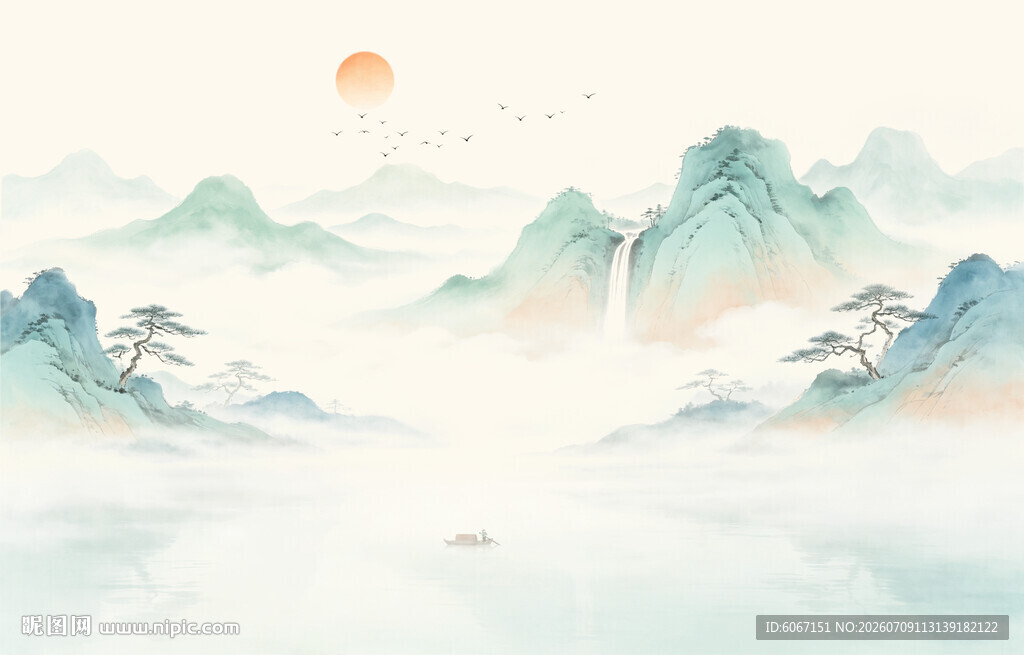 新中式山水画