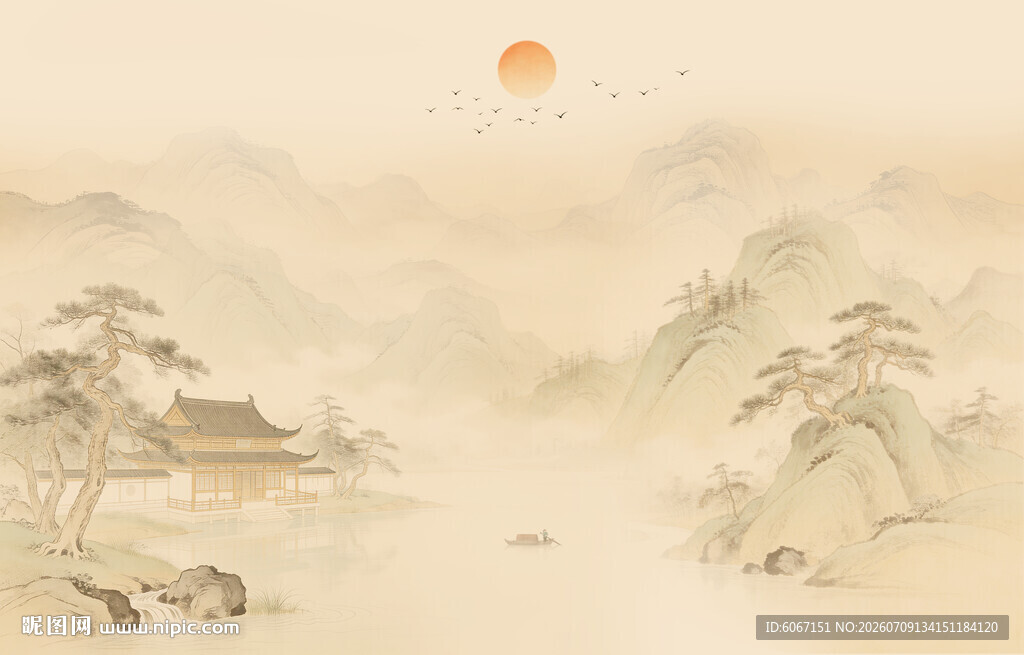 新中式背景墙