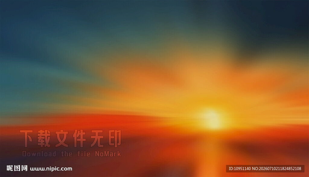 日出炫彩抽象背景
