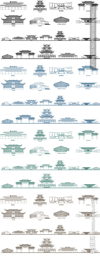 嘉兴城市建筑旅游剪影