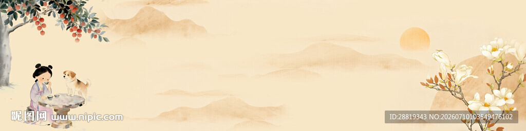 日出时分的树梢美景