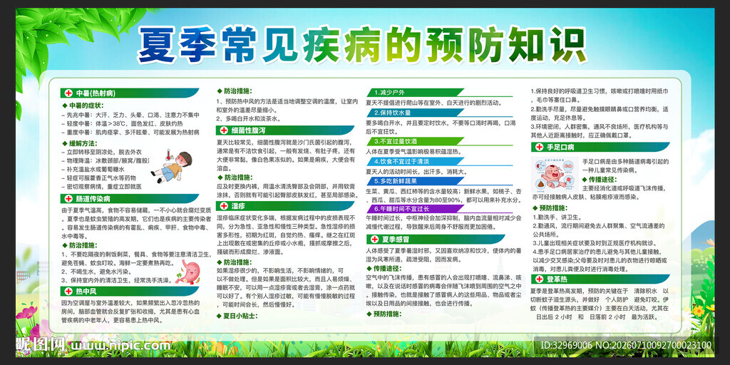夏季常见疾病的预防知识