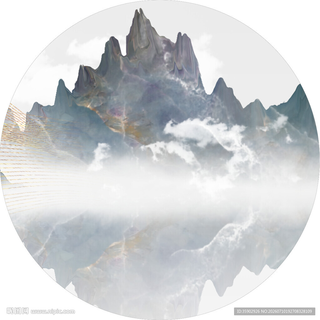 梦幻山水间的云雾奇峰