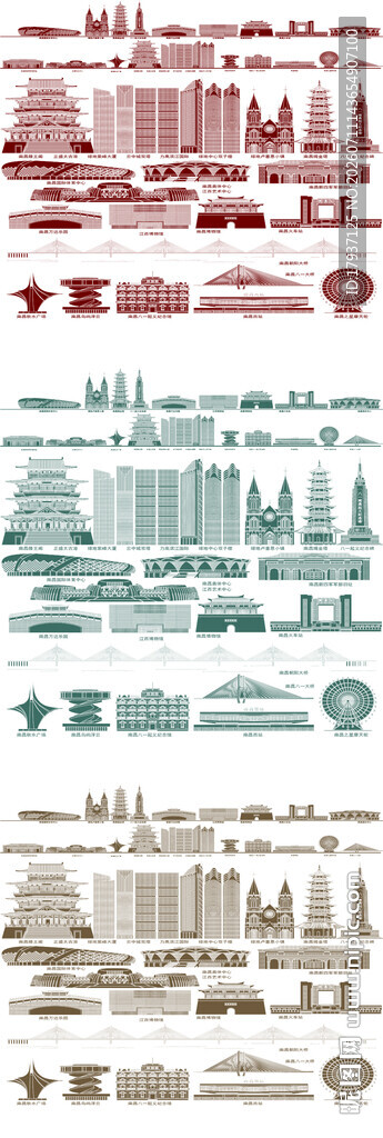 南昌江西城市建筑旅游剪影