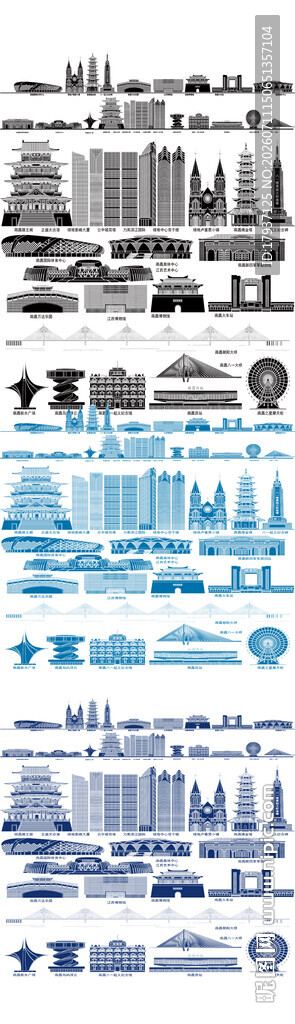 南昌江西城市建筑旅游剪影