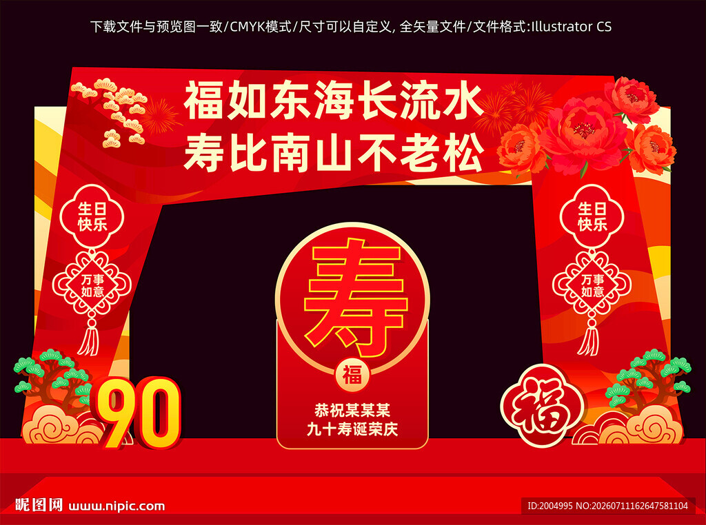 生日寿宴美陈
