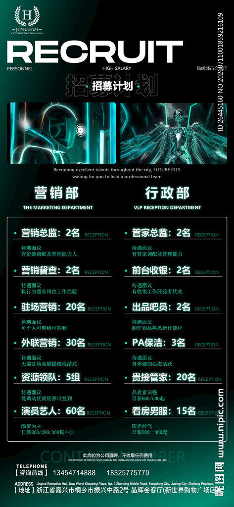 企业招聘岗位信息展示