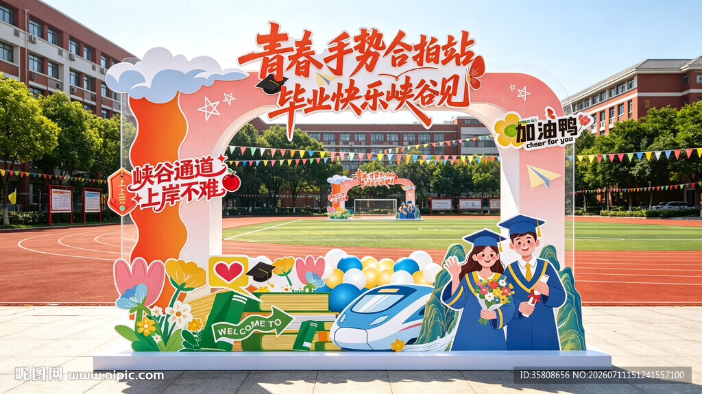 毕业拍照框