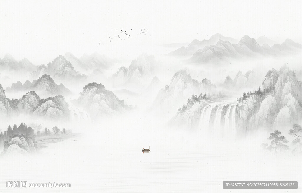 水墨山水画