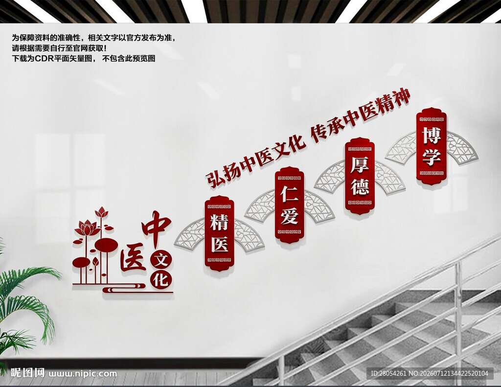 中医楼梯文化墙