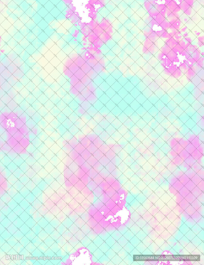 梦幻粉蓝渐变抽象图案