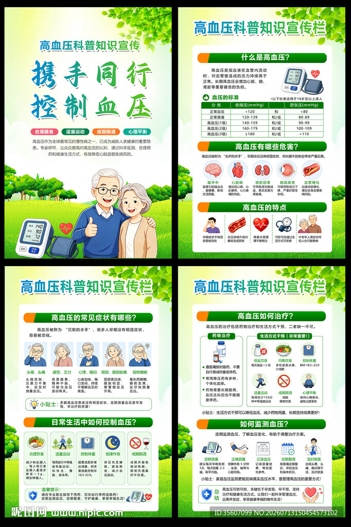 高血压科普知识宣传栏