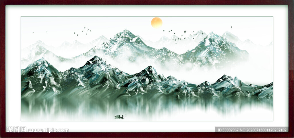 水墨山水风景画