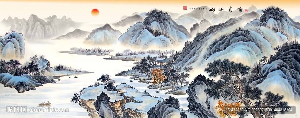 古典山水画仿古山水画