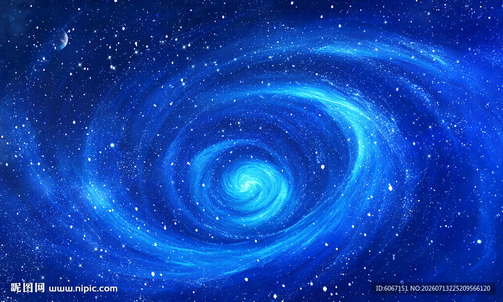 蓝色漩涡星空