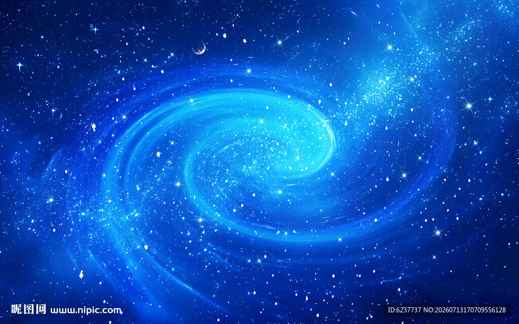 蓝色漩涡星空