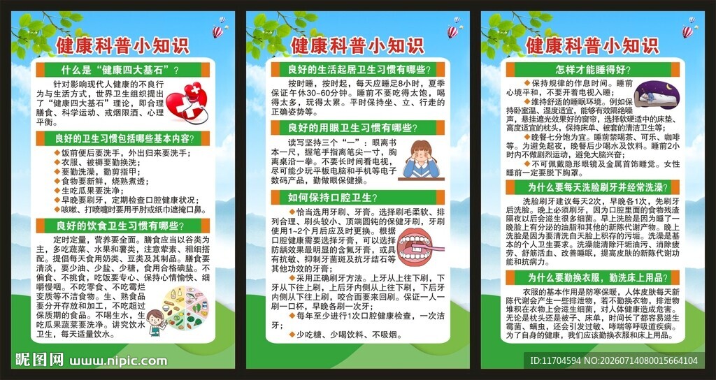 健康教育知识展板