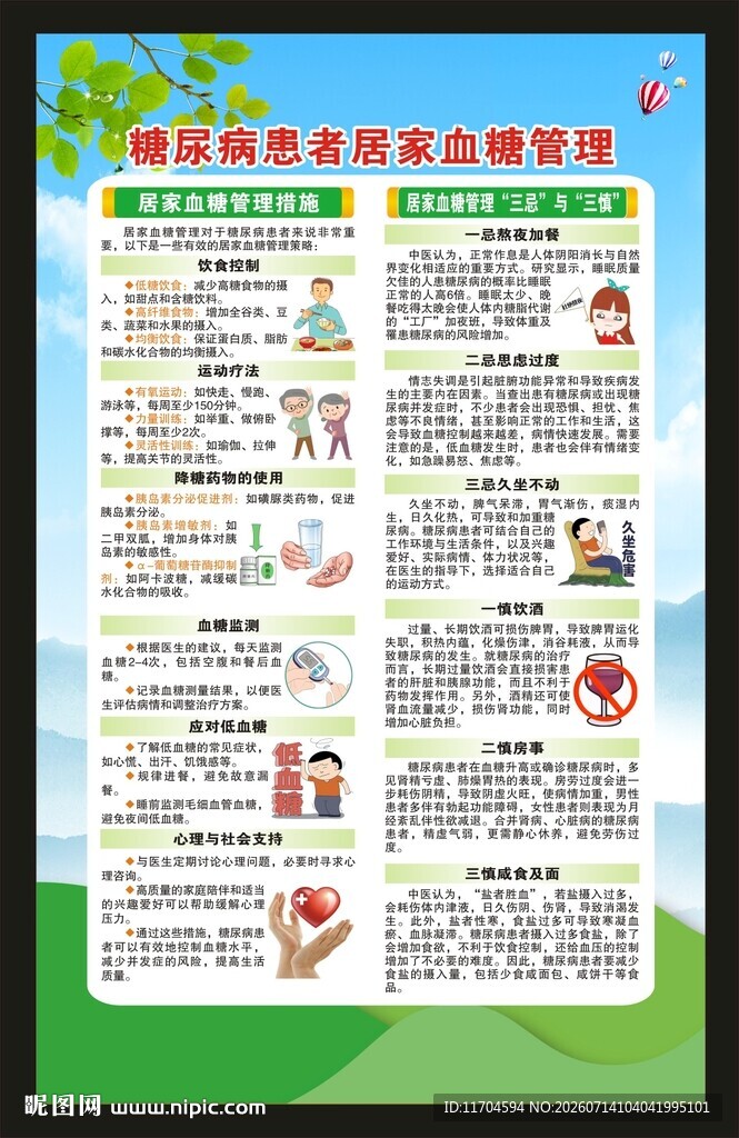 联合国糖尿病日海报