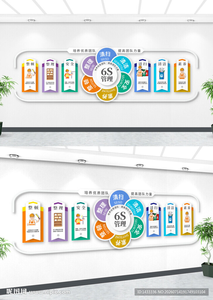 6s管理形象墙