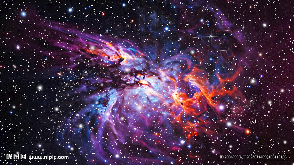 绚丽炫彩星空背景