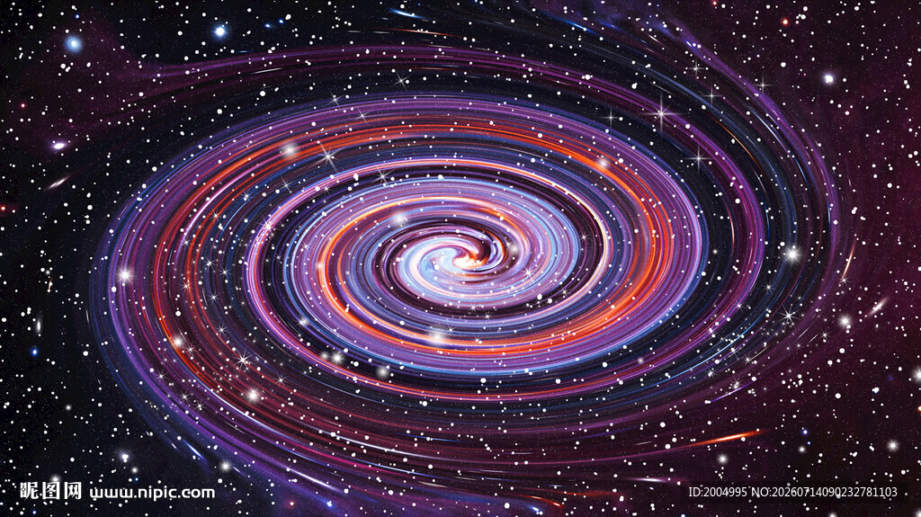 彩色星空旋涡