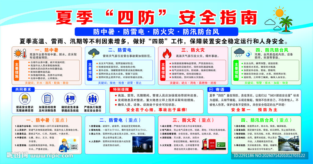 夏季四防安全指南