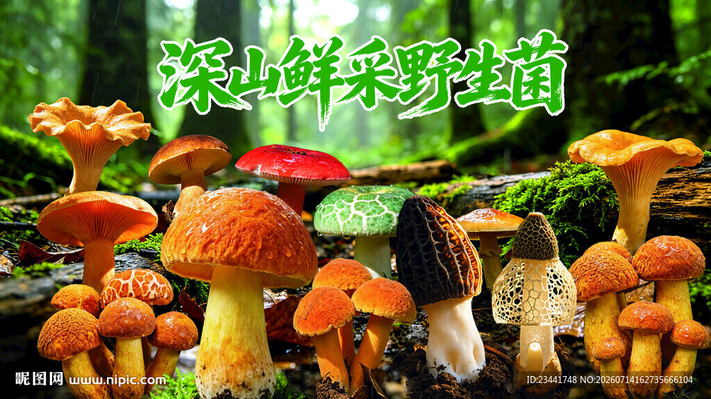 野生菌广告  
