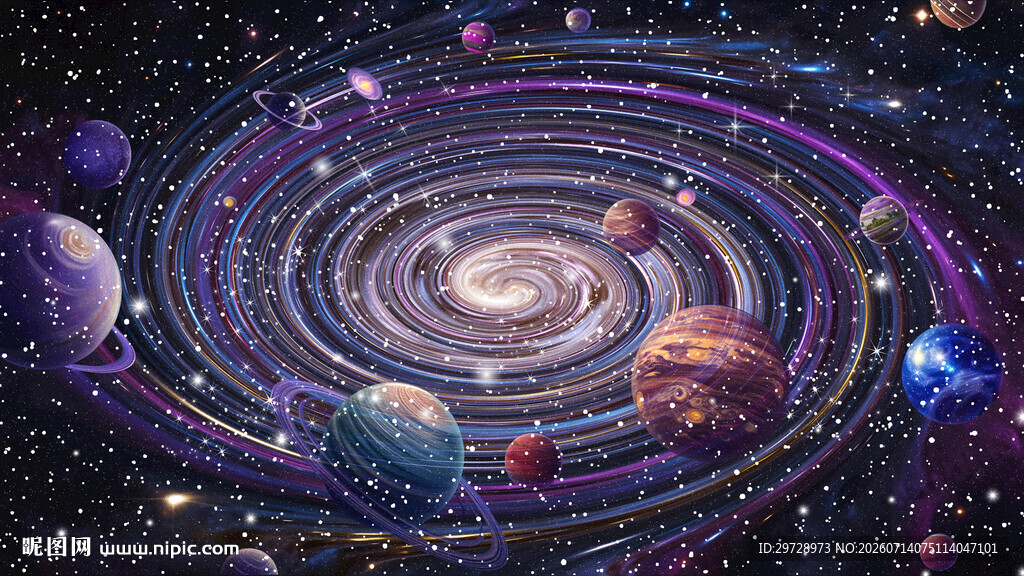 星空星球星系天花吊顶