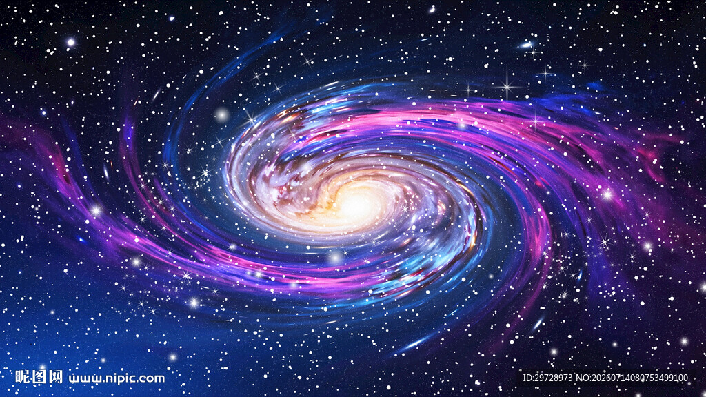 绚丽宇宙星空旋涡天花吊顶