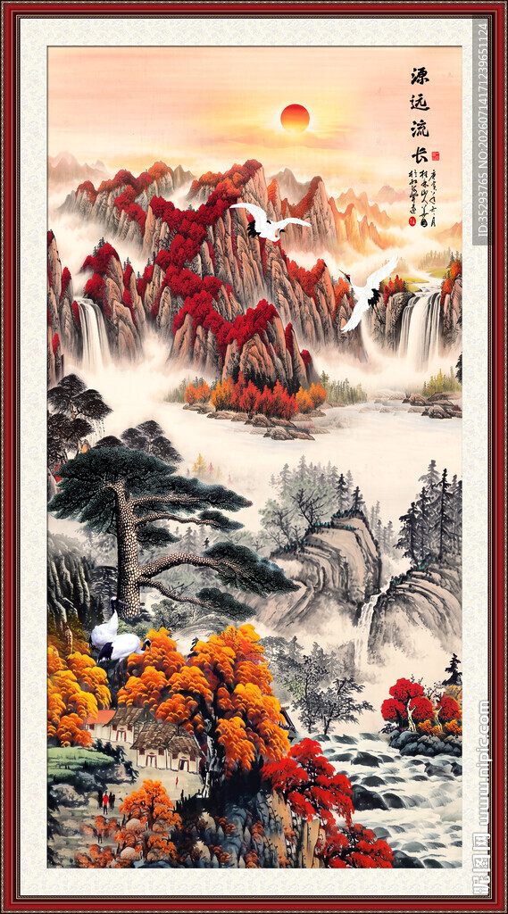 玄关山水画