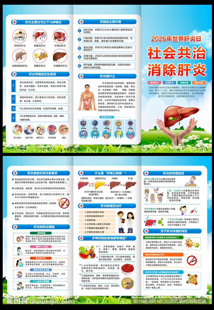 2026世界肝炎日三折页