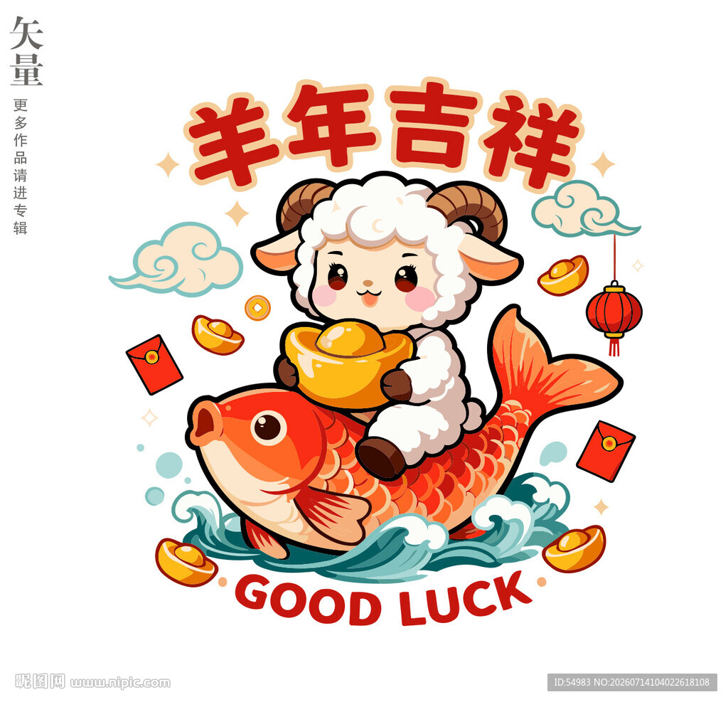 羊年装饰画静电贴